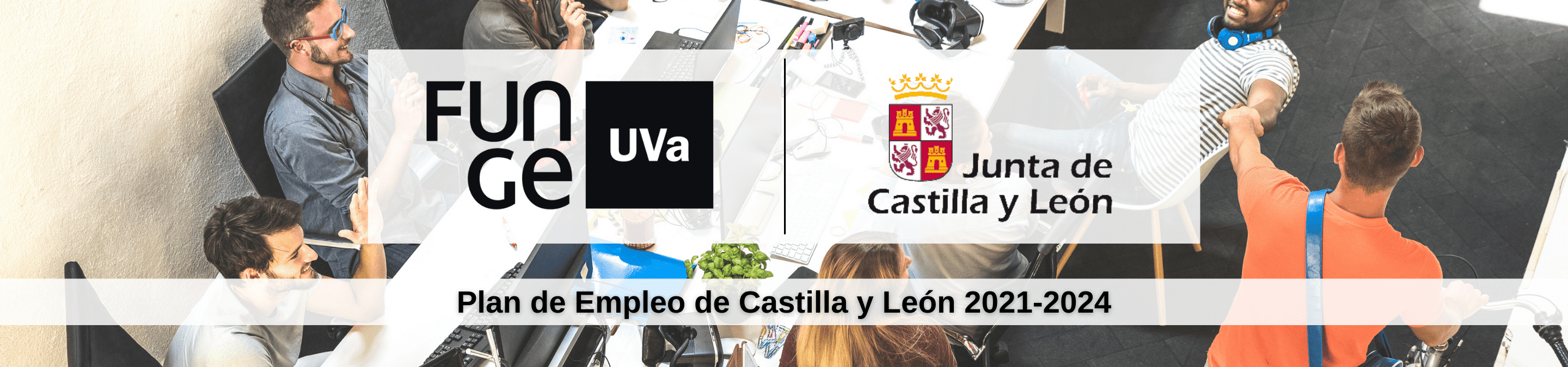 Banner plan empleo JCyL 2021 2024 Funge UVa